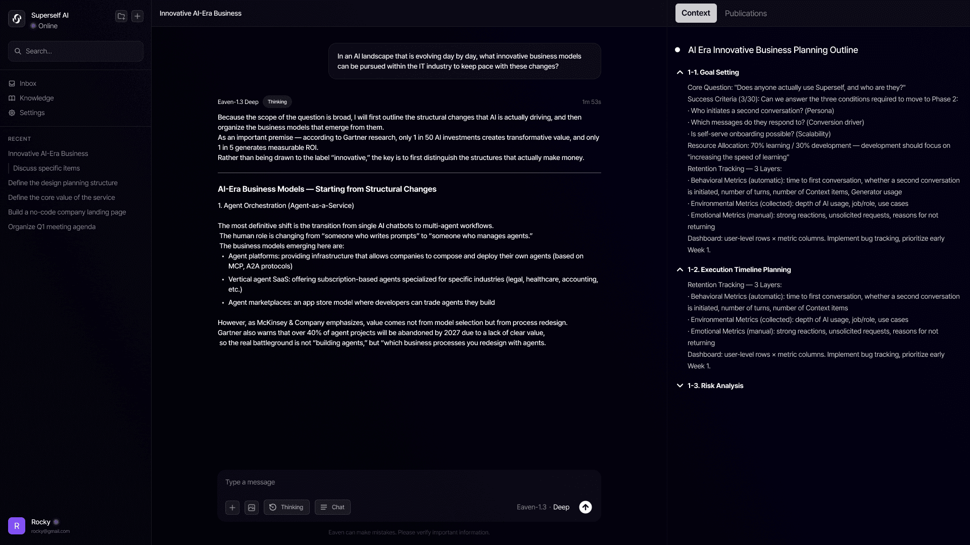 Real-time Organization